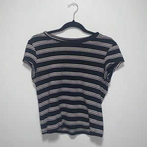 Black striped shirt